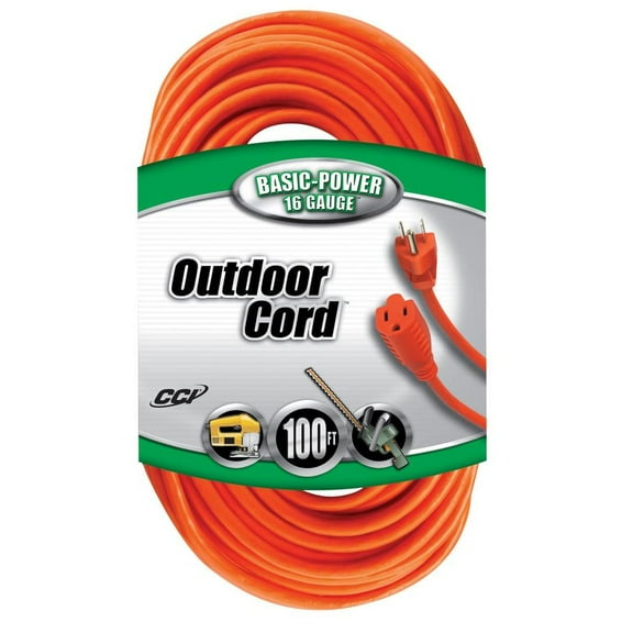 Southwire 2309SW8803 16/3 Light-Duty 10-Amp SJTW General Purpose Extension Cord, 100-Feet