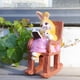 thumbnail image 2 of Escultura de conejos, artesanía de resina bonita, figura de Animal, estatua de para padres e hijos, para estantería, oficina, sala de estar, Sunnimix Estatua de conejito, 2 of 8