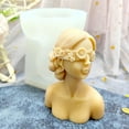 thumbnail image 5 of Visland Closed-Eye Girl Aromatherapy Candle Mold Blindfolded Debate Beauty Plaster Resin Mold Silicone Mold Candle Making Moulds, 5 of 8