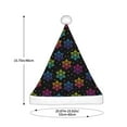 thumbnail image 3 of Salouo Rainbow Snowflake for Adult Christmas Hat Xmas Holiday Hat Santa Hat for Women & Men Festive Headwear Accessories Fit for Christmas/ New Year/Holiday/Party,1PC, 3 of 6