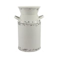 thumbnail image 2 of Fauevav Galvanized Green Milk Can Antique Retro Vase Metal Planter Rustic Vintage Primitive Flower Holder Farmhouse Country Plant for Home Office Decor, 7.5”, 2 of 8