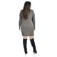 thumbnail image 3 of Vestido de punto con cuello alto Roman Fashion /Tallas Extras, 3821 (Cafe) cafe 42, 3 of 6