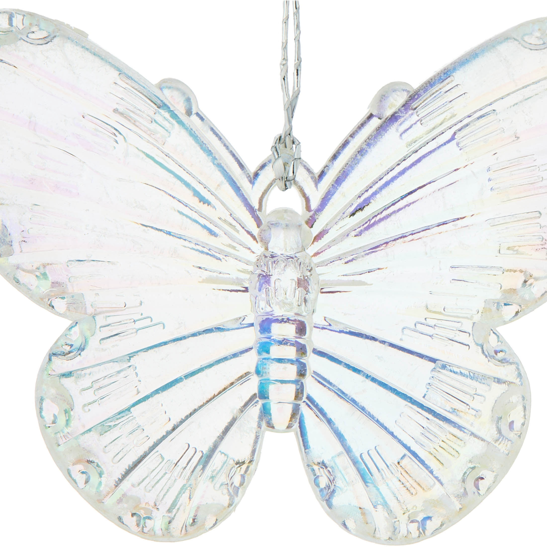 9-Count Iridescent Butterfly Mini Christmas Ornaments, 1.5", by Holiday Time
