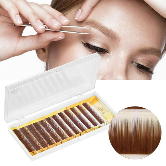 Domqga Extension Eyebrow, Individual Eyebrow, Mixed Dark Brown False Eyebrow Extension Fake Eyebrow Enhancer Individual Eyebrows 5-8mm