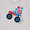 thumbnail image 4 of Inktastic Patriotic Monster Truck with Red and Blue Stars Boys or Girls Baby T-Shirt, 4 of 5