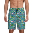 thumbnail image 1 of Fotbe Cars Transportation Pantalones Cortos de Pijama para Hombre, Ropa de Dormir, Pantalones de Pijama Cortos para Hombre-Large, 1 of 6