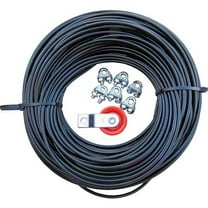 Dog Run Aerial Overhead Trolley - Heavy Cable for Small to X-Large Dogs (125') Tie Out Runner