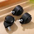 thumbnail image 3 of SHISUYAN 5 Pcs Roues de Chaise de Bureau Roulettes de Chaise Robustes Remplacement Taille Universelle, 3 of 8
