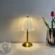 thumbnail image 4 of Lámpara Mesita Noche Táctil Mesa Cristal Base Metal Recargable, 4 of 9