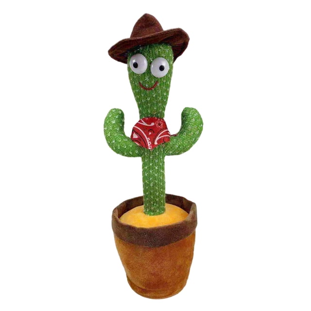 Cactus bailarín de peluche de juguete Cactus de peluche de cactus Cactus de peluche de juguete Sacudir el juguete de baile con la canción para la Sunnimix juguetes de cactus bailando