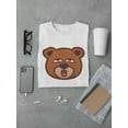 thumbnail image 3 of Cartoon Cute Bear Head T-Shirt Men -Image by Shutterstock, Male 3X-Large, 3 of 4