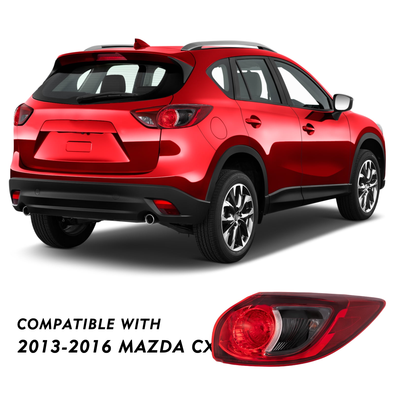For 2013-2016 Mazda CX-5 Passenger Side Tail Light Outer Body Mounted Bulb Type
