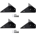 thumbnail image 1 of soportes flotantes para estantes, soporte de metal triangular para estantes, soporte flotante oculto para estantes de pared con 16 tornillos, soporte para estantes de pared, decoración de, 1 of 5