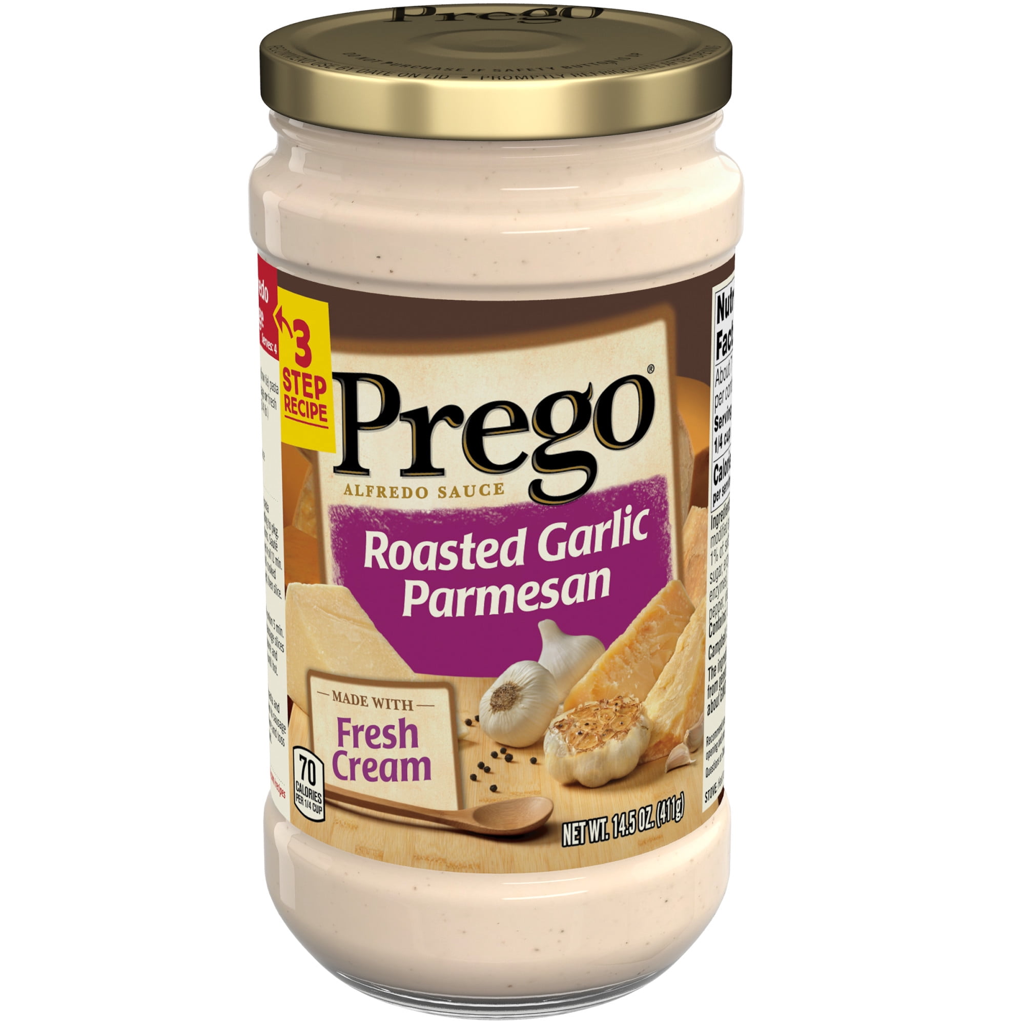 Prego Pasta Sauce Alfredo Sauce With Roasted Garlic And Parmesan Cheese 14 5 Ounce Jar Walmart Com Prego Pasta Sauce Alfredo Sauce With Roasted Garlic And Parmesan Cheese 14 5 Ounce Jar Walmart Com