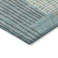 thumbnail image 3 of Addison Rugs Chantille Indoor/Outdoor Transitional Stripes Teal Machine Washable Rectangle Rug, 8' x 10', 3 of 8