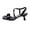 Black, variant on DIVVce Patent Leather Multi Strap Slingback Heels For Women Open Toe Comfortable Evening Footwear