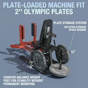 Syedee Hip Abductor Machine, Plate-Loaded Inner and Outer Thigh Machine, Hip Thrusters for Home Gym(2025 Vision)