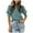 Green, variant on RYRJJ Women's Summer Tops Fashion Puff Sleeve Casual Loose Crewneck Blouses Solid Tunic T Shirts with Button Cuff(Black,S)