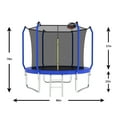 thumbnail image 4 of Yoneston 8FT Outdoor Trampoline with Basketball Hoop, 880LBS Heavy Duty Reinforced Trampoline with Safety Enclosure Net and Ladder for Kids Teens Adults, Blue, 4 of 10