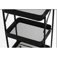 thumbnail image 5 of House 2 Home W11T203-B 18 x 12 x 38 in. Foldable Rolling Trolley, Black - 3 Tiers, 5 of 7