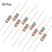 1/4 Watt 5.6K Ohm Carbon Film Resistors 5% Tolerances 0.25W 50pcs 4 Color Band