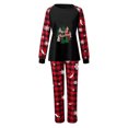 thumbnail image 3 of Odeerbi Matching Family Christmas Pajamas Sets Plaid Sleepwear Parent-Child Xmas Patchwork Plaid Printed Homewear Suits Round Neck 2025 Long Sleeve Two-piece Jammies Sets Loungewear for Mom, 3 of 7