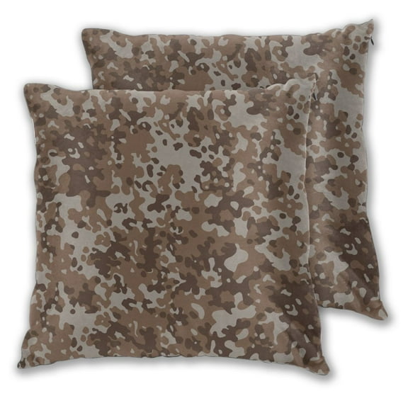 Corps Camouflage Couch Square Decorative Throw Pillow Covers Set of 2 for Sofa Bed Cushion Covers Home Decor 18"x18"