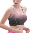 thumbnail image 2 of Ramiter Bras for Women Plus Size Padded Seamless Sleepwear Yoga Wireless Bras for Women No Underwire S,Pink, 2 of 3