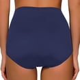 thumbnail image 5 of pxiakgy tankini bathing suits for women women high waist ruched bikini bottoms tummy control swimsuit briefs pants navy blue + l, 5 of 8