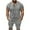 A3Gray, variant on WMTBSRSW Mens 2 Piece Outfits Short Sleeve Button Down Henley Shirts and Shorts Fashion Tracksuits Casual Summer Beach Sweatsuit