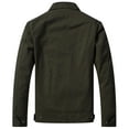 WenVen Men's Military Windbreaker Workout Army Jacket (Army Green, L