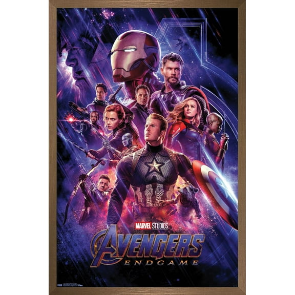 Marvel Cinematic Universe - Avengers - Endgame - One Sheet Wall Poster, 22.375" x 34", Framed