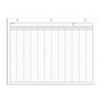 BookFactory 12 Column Columnar Pad/Twelve Columns Notepad Format 50