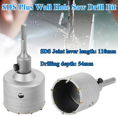 HERCHR 65/80mm Alloy Steel SDS Plus Wall Hole Saw Drill Bit for Concrete Cement Stone, Wall Hole Drill, Hole Saw Drill