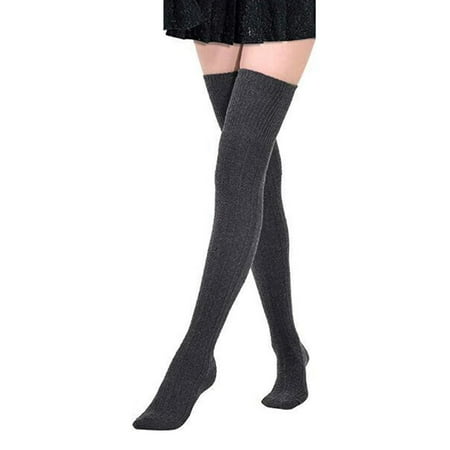 

Women Girls Fashion Solid Knee Socks Stockings Silk Stockings B