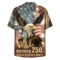 thumbnail image 5 of Yindaity Mens 4th Of July Shirts USA American Flag Patriotic 4th of July Bald Eagle T-Shirt(Grey,3XL), 5 of 6
