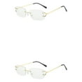 thumbnail image 1 of relayinert Rectangle Women Love 400 Protection And Durability Daily Long Service Life Wide Open Angle Fashionable White 2Set, 1 of 6
