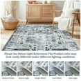 thumbnail image 6 of Garvee 2'x6' Kitchen Runner Rug Non-Slip Hallway Bedroom Rug Vintage Floral Distressed Rug for Laundry Room, Gray, 6 of 7