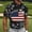 Black-A, variant on US 250th Anniversary Print Men's Polo Shirts Casual Short Sleeve Loose Fit Anniversary 250 Patriotic Flag Graphic Tee Light Blue-M