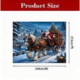 thumbnail image 3 of Christmas Garage Door Banner 96x84 Inches, HD Polyester Outdoor Holiday Decor, Santa Snowman Christmas Tree Yard Flag for Home Party Decor, 3 of 8