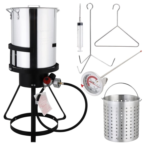 Freidora de pavo ROVSUN 30QT con estufa de propano de 55,000 BTU