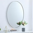thumbnail image 3 of Metal frame oval mirror 40 inch in Sliver, 3 of 5