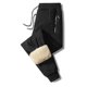 thumbnail image 3 of Pantalones de piel de cordero de invierno para hombre, pantalones deportivos casuales cálidos con forro polar, pantalones holgados, rectos, de algodón de gran tamaño que combinan con todo, 3 of 5