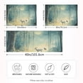 thumbnail image 2 of Yayeee Pillowcase Standard Size Set of 2 Satin Wrinkle Resistant Pillow Case, Night Forest Scene, 2 of 7