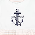 thumbnail image 4 of Inktastic Just Arrived Anchor Girls Baby Dress, 4 of 5