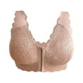 thumbnail image 5 of Versatile Front Closure Strapless Bra Everyday Comfort & Casual Wear; Supportive Wire-Free Ideal Push-Up For Smooth Invisible Look(Beige-R,105D), 5 of 5