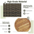 thumbnail image 4 of Aimee Lii 3 Pieces Patio Rattan Cushioned Conversation Set with Acacia Wood Tabletop, Outdoor Patio Furniture, 4 of 8
