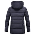 thumbnail image 3 of Mens Winter Jacket Big And Tall Cold Weather Wear Thick Warm Men's Coat with Hood Windbreaker Full-Zip Outdoor Work Men's Winter Coats, 3 of 3