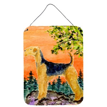 Caroline's Treasures SS8850DS1216 Airedale Wall or Door Hanging Prints, 12x16, multicolor