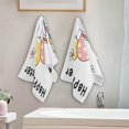 thumbnail image 2 of Cute Easter Gnome Hand Towels 2 PCS, Bunny Ears Kitchen Towel Ultra Soft and Highly Absorbent,Decorative Fingertip Face Towel for Bathroom Hotel, 28.3"x14.4", 2 of 3